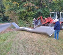 Anlieferung Hangrutsche
