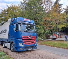 Anlieferung Hangrutsche