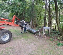 Anlieferung Hangrutsche